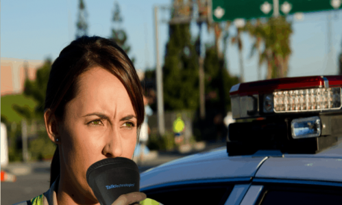 Law enforcement microphone eliminates all background noise and protects ...